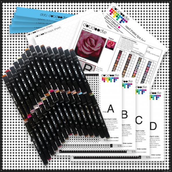 Large dotidoodle kit - Pink Rose - Image 2