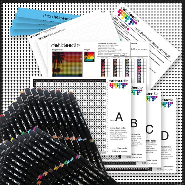 Large dotidoodle kit - Rainbow Sunset - Image 2