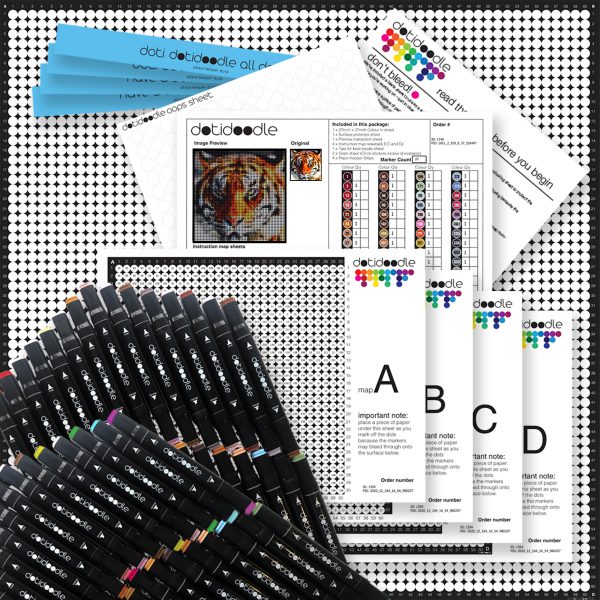 Large dotidoodle kit – Tiger - Image 2