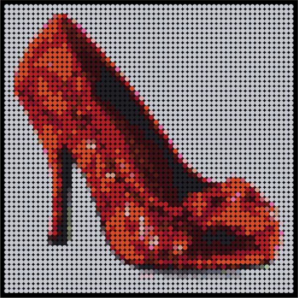 Large dotidoodle kit - Shiny red pump